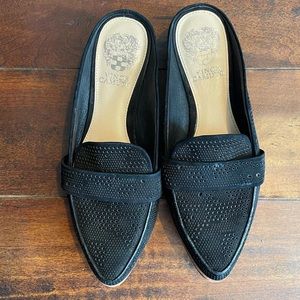 Vince Camuto Black Kirstie loafer mule flats